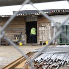  En este lugar estuvo encerrado cuatro horas el custodio del edificio. 