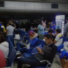  Jugadores esperan un nuevo vuelo para llegar a Guayaquil.  