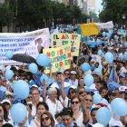 Grupos en contra del aborto, en una marcha llevada a cabo en Guayaquil. 