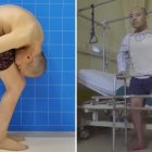  Li Hua después de 28 años pudo lenvantar su cabeza y erguir su cuerpo.  