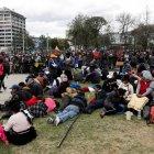  Foto referencial. Los indígenas están concentrados en los exteriores del Ágora. 