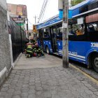  Una persona había quedado atrapada tras el accidente. 