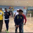  Los jugadores llegaron al aeropuerto ‘El Altet’ de Alicante. 
