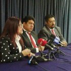  La fiscal María Alejandra Sigcha durante una rueda de prensa aclaró ciertos puntos de la investigación. 