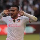  Chicaiza anotó en la final de ida y vuelta, ante su exequipo, Delfín. 