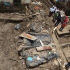  La zona quedó bastante afectada. Algunas viviendas fueron dañadas por el lodo. 