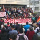  Más de 300 manifestantes recorrieron las calles de la capital. Participaron colectivos sociales y ambientalistas. 