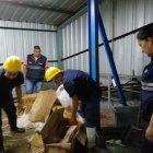  La carne estaba guardada en cartones, que habían sido ‘tapiñados’ entre sacos de papa. 