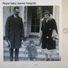  La imagen que apareció en el tuit de Danny Baker: la pareja real con un chimpancé. 