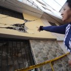  Una casa en el sector 1 de Solanda ya no está habitada, debido al peligro inminente de derrumbe.  