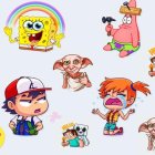  Hay una gran gama de pegatinas que van desde series, películas o cómics. 