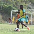  Marcos Caicedo aspira anotar goles en el partido contra Liga de Quito. 