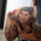  El proceso de tatuado duró alrededor de cuatro horas.  