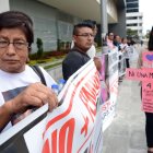  Los familiares exigen justicia.  