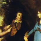  Garrick entre la tragedia y la comedia de Josua Reynolds, que retrata al actor David Garrick “escogiendo entre el placer y la virtud”. 