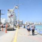  Reparación de luminarias afectadas por el oleaje.  