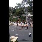  Captura de pantalla del video difundido en Twitter. 