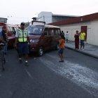  Accidente de tránsito en las calles Colón y Tulcán. 