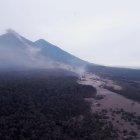  Vista aérea del Caserío San Miguel Los Lotes, después de la erupción del volcán de Fuego, en Escuintla (Guatemala).  