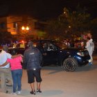  Agentes de la Dinased inspeccionan el sitio.  