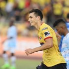  Juan Ignacio Dinenno en el encuentro con Guayaquil City en 20 de octubre. 