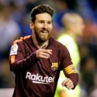  Lionel Messi se consagró campeón de la Liga española con el Barcelona.  