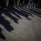  Migrantes permanecen en un albergue de la ciudad de Tijuana (México). 