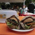  Hamburguesas sin carne hacen parte de los productos presentados en la feria. 