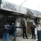  Estado en el que quedó el cuartel policial de Posorja.  