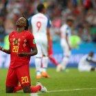  Dedryck Boyata del Bélgica tras el partido contra Panamá, el lunes 18 de julio de 2018. 