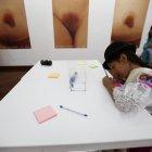  El Universo Libre de Yoko Ono, en una exposición de la artista japonesa, en Quito. 