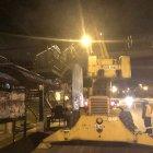  El choque de un vehículo pesado ocasionó el daño de la estructura. 