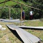  10 familias quedaron sin la protección de un techo.  