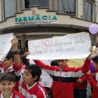  Delegaciones estudiantiles también marcharon en contra de la violencia sexual.  