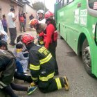  Algunos pacientes fueron socorridos en la vía pública. 