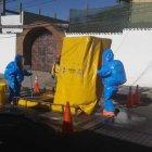  Personal especializado acudió al sitio para controlar la emergencia.  