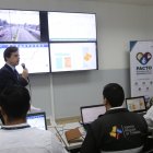  Álvaro Guzmán director Ejecutivo de la ANT, presentó la sala de monitoreo. 