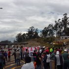  Morador a de alguna barrios del sector marcharon en rechazo a las nuevas casetas de cobro. 