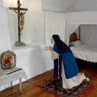  Estatuas recrean el estilo de vida que tenían las religiosas dentro del monasterio. 