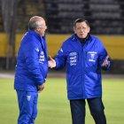  Jorge Célico, extécnico de la selección nacional junto a Carlos Villacís.  