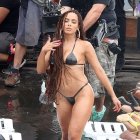  Anitta durante una escena de su polémico clip.   