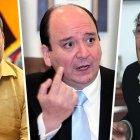  José Serrano (izq), Carlos Baca y Carlos Pólit.  