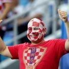  Hinchas croatas celebran el paso a cuartos. 