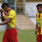  Jugadores orientales, luego de caer ante Mushuc Runa y quedar fuera de la pelea por disputar la Copa Sudamericana 