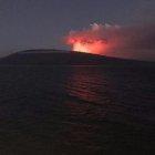  La Secretaría de Gestión de Riesgos informó que se registra un descenso de lava por el flanco norte del volcán, sin embargo esta no ha provocado afectación a la población. 