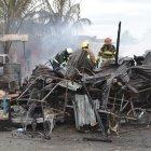  Manta. En la ciudadela El Palmar un incendio afectó cuatro viviendas. 
