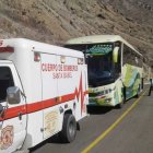  El conductor del bus resultó herido por uno de los asaltantes.  
