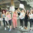  Débora, Ketzia, Gissela, Daniela, Elena y Nicole en el mercado de Pedro Pablo Gómez.  
