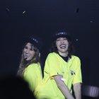  Las artistas disfrutaron con su público.  