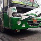  El conductor del bus se dio a la fuga.  